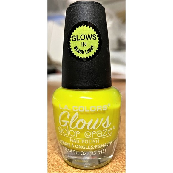 LA Colors Color Craze Glows Nail Polish -13ml 0.44oz- #166 Radiation NEW - Picture 1 of 1